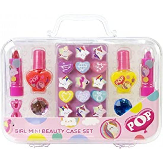 Pos200088 mini beauty case set neon