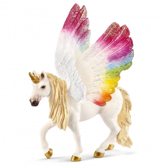 70576 sch unicorno arcobaleno alato