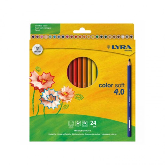 L2421240 pastelli lyra color soft 4.0 24pz