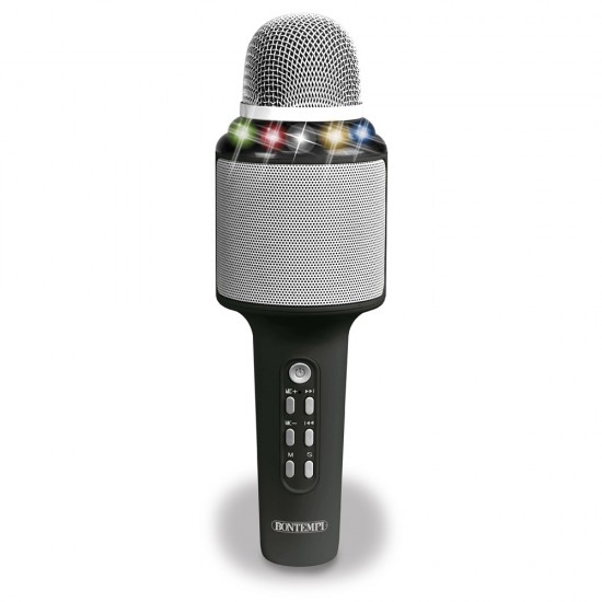485010 microfono karaoke wireless con altopaerlante effetti luminosi e sonori