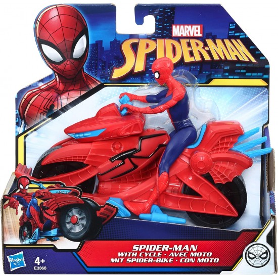 Hasbro e3368 spd spiderman con veicolo