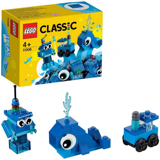 11006 lego classic mattoncini blu creativi