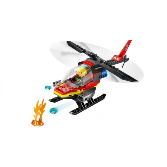 60411 lego fire elicottero dei pompieri