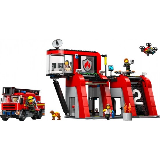 60414 lego city fire caserma pompieri e autopompa