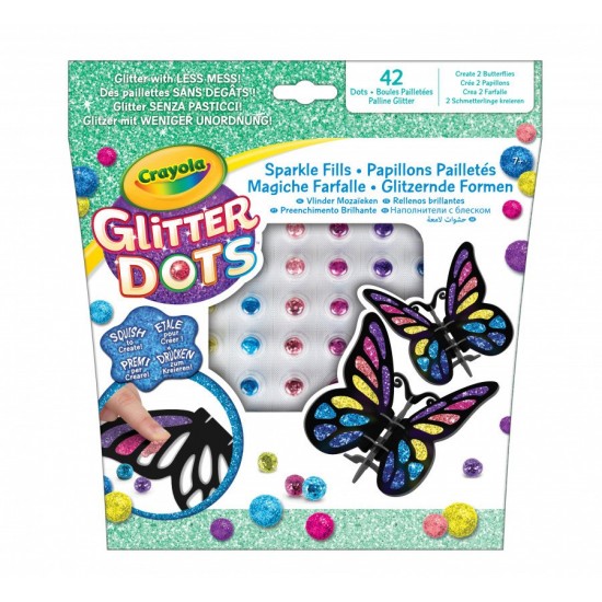 04-1083 glitter dots magici mosaici farfalla 3 d