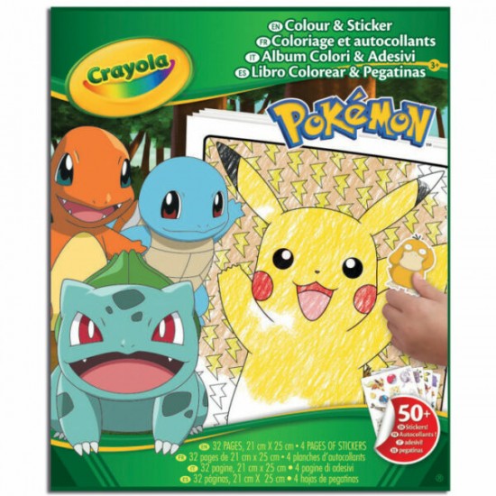 04-2740 album color & stickers pokemon