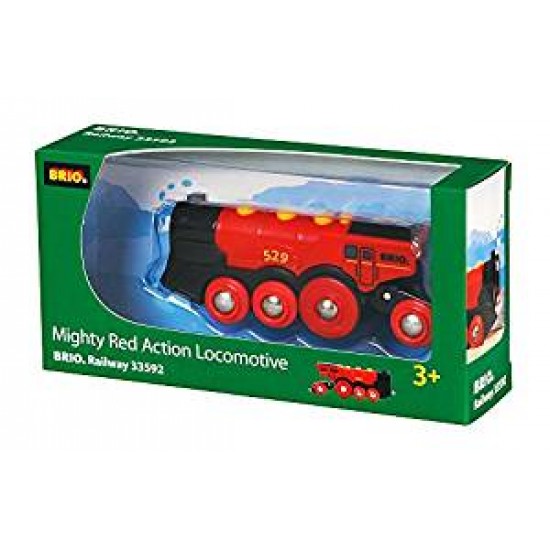33592 brio grande locomotiva rossa a batterie