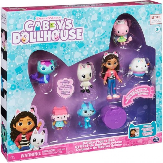 6060440 gabby dollhouse set deluxe con personaggi e accessori