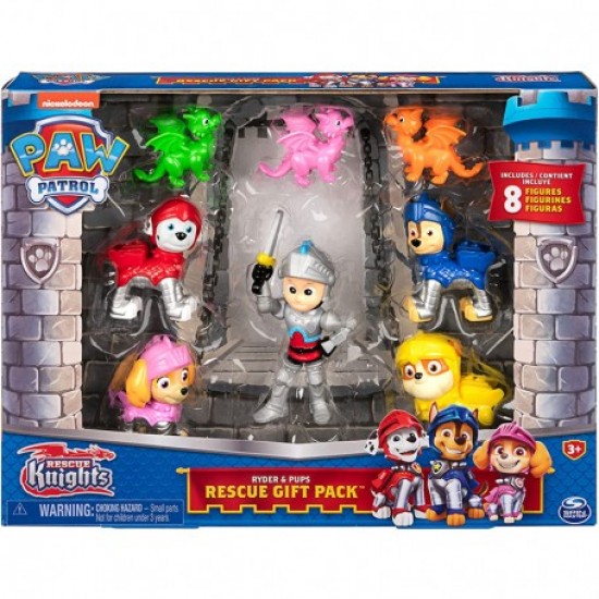 6062122 paw patrol rescue knights gift pack 5 personaggi