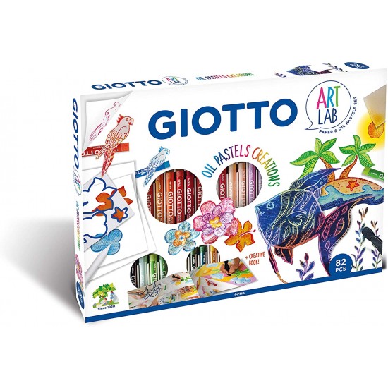 F581700 giotto art lab oil pastels creations