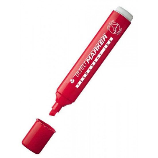 F840102 tratto marker rosso punta scalpello