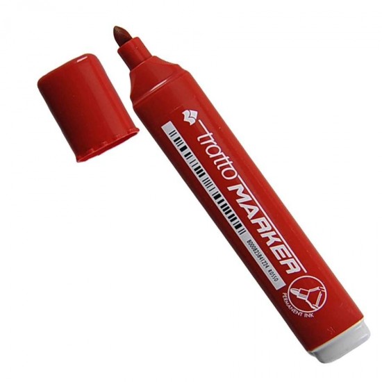 F841102 tratto marker rosso punta tonda