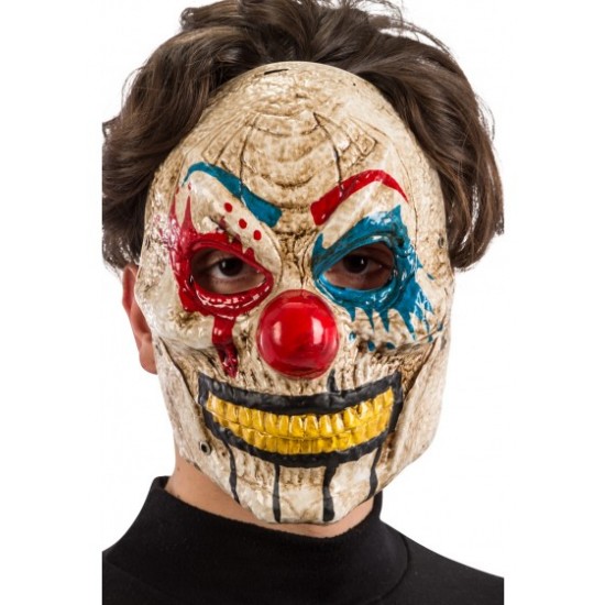 694 maschera clown horror in plastica