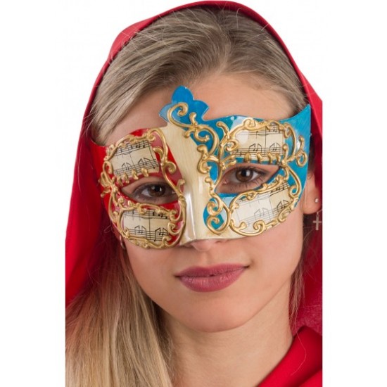 1334 maschera in plastica veneziana con decori