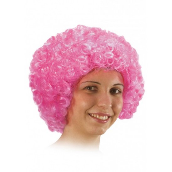 02125 parrucca ricciolina rosa in busta