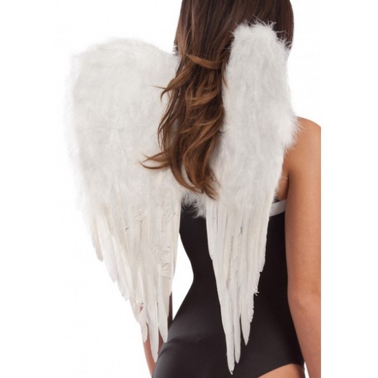 05299 ali angelo in piuma bianca dimensioni cm 65 x 55