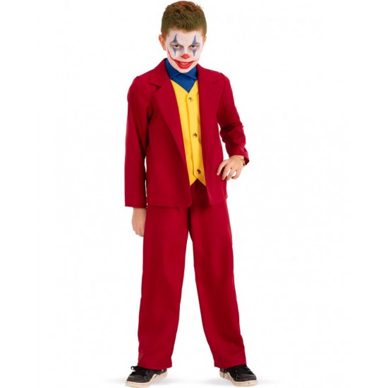 68875 costume crazy clown taglia unica10-11 anni