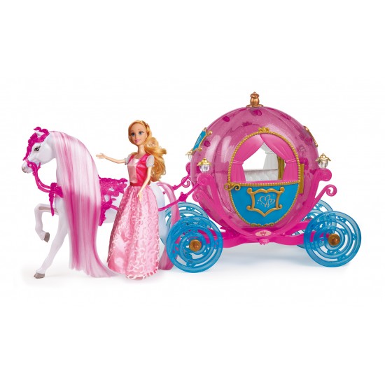 Gg02960 princess cenerentola con carrozza e cavallo