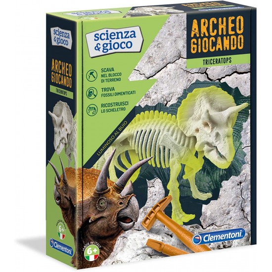 19164 scienza e gioco archeogiocando - triceratopo