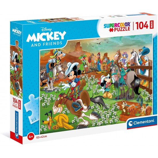 23759 puzzle 104 pz maxi mickey and friends