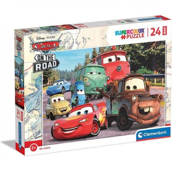 24239 puzzle 24 pz maxi cars on the road