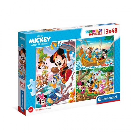 25266 puzzle 3x48 pz mickey and friends