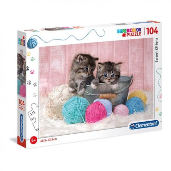 27115 puzzle 104 pezzi gattini cuccioli