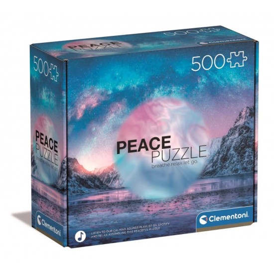 35116 peace puzzle 500 pz light blue