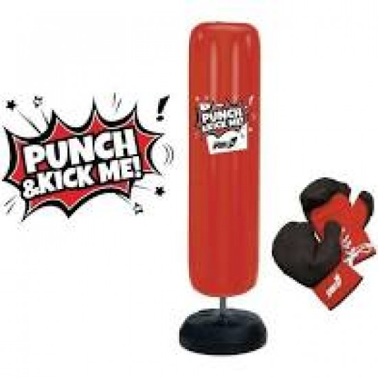 704600026 boxe punch & kick con guantoni h cm 150