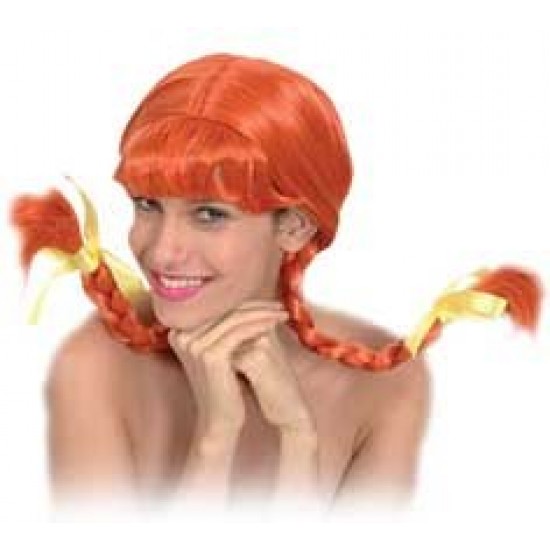 79446 parrucca pel di carota pippi calzelunghe