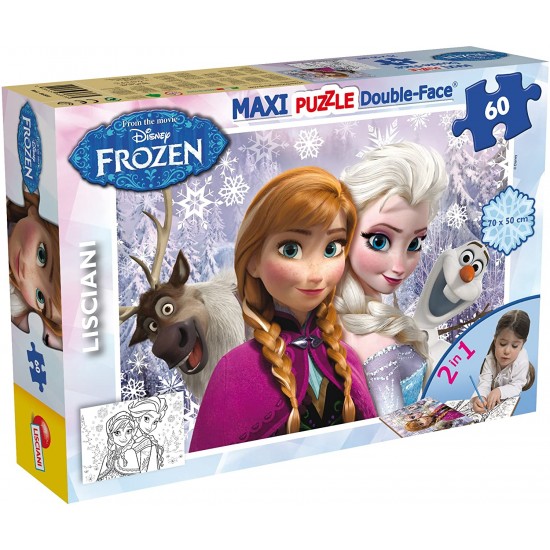 46881 puzzle 60 pz. maxi frozen double face