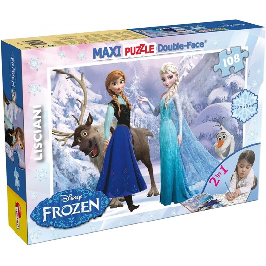 46904 puzzle 108 pz. maxi frozen double face