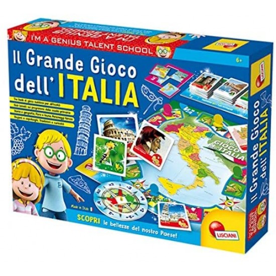 Lisciani 56453 i'm a genius il grande gioco dell'italia