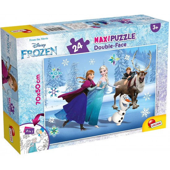 74075 puzzle 24 pz. maxi frozen double face