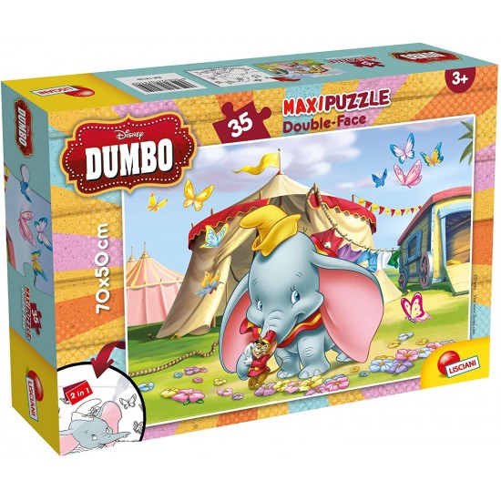 74150 puzzle 35 pz. maxi dumbo double face