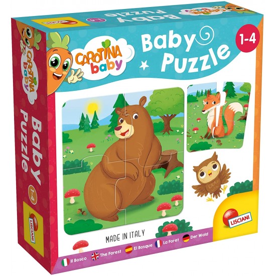 80076 carotina baby puzzle il bosco