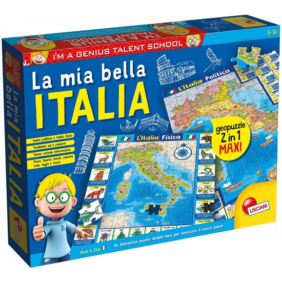 80571 i'm a genius geopuzzle la mia bella italia