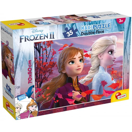82155 puzzle 35 pz. maxi frozen 2 double face