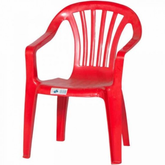 46201 sedia baby plastica rossa