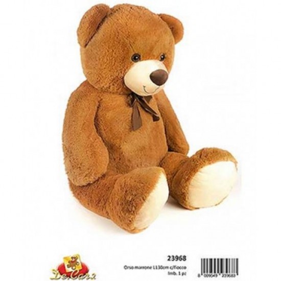 23968 peluche orso marrone h130 cm con fiocco