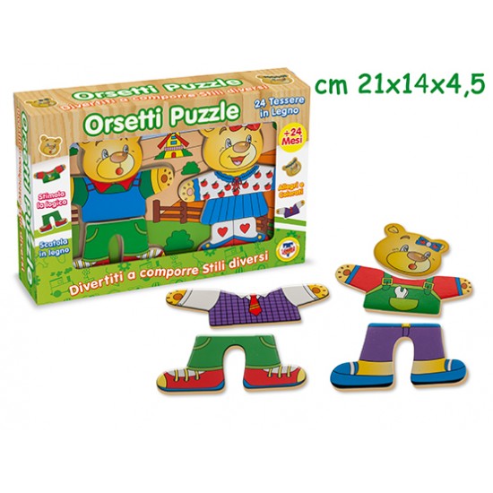 40474 puzzle orsetti 24 pz