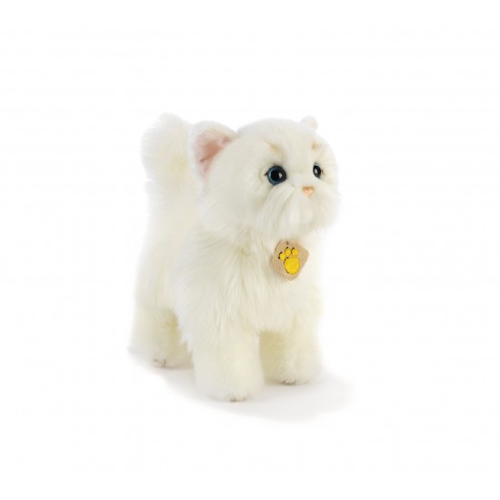 Plush & company 15945 whitty gatto bianco - l.28 cm