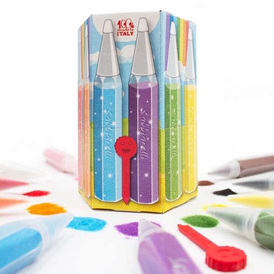 100sb1250 sabbiarelli basket - 12 penne multicolor eco friendly