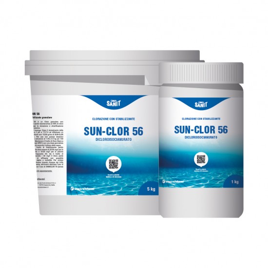 120706 sun clor cloro stabilizzato granulare al 56% kg5
