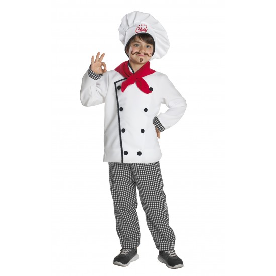 61220 costume chef stellato bambino 9/10 anni