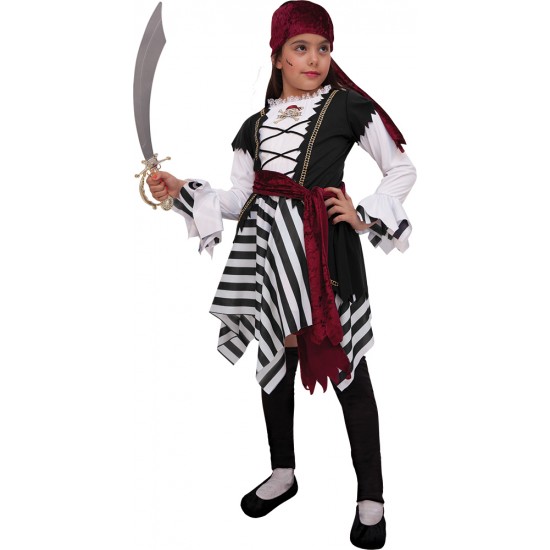62060 costume piratessa bambina 5/6 anni