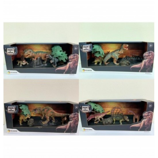 Ggi200072 park & farm mondo dei dinosauri 4 modelli