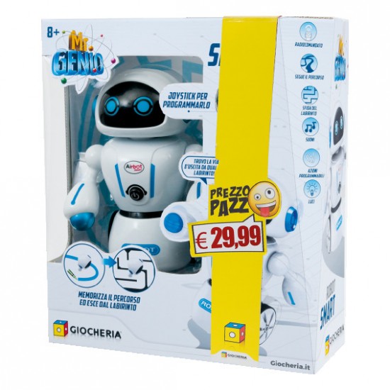 Ggi190020 mr genio r/c robot smart blu e bianco programmabile