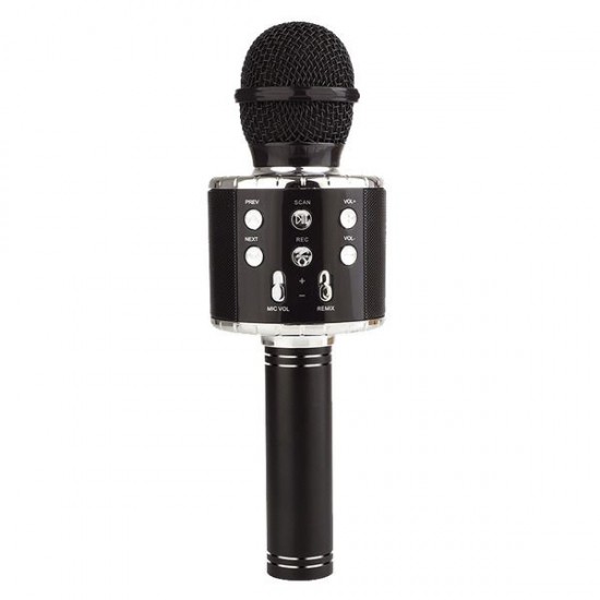Ggi220334/1 mm microfono karaoke nero