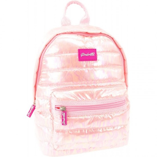 19010 zaino rosa girabrilla puffer casual backpack